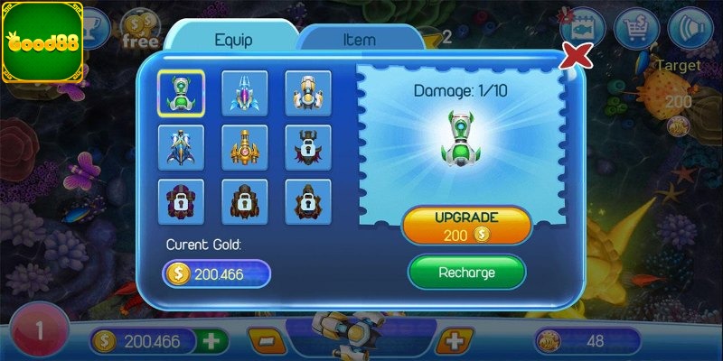 Khám phá các loại súng bắn cá tại GOOD88 